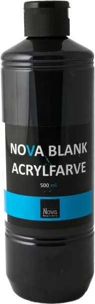 Nova akrylfärg blank 500 ml. Svart