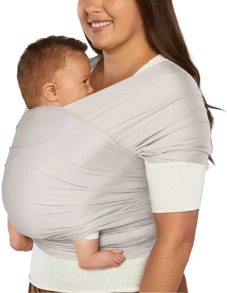 Aura Mesh Stretchsjal - Mjukgrå