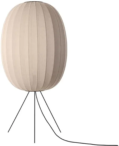 Made By Hand Knit-Wit High/Oval Golvlampa Ø65 Sand Stone