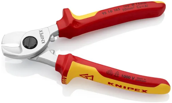 Knipex Kabelsax förkromad, VDE-godkänd 165 mm