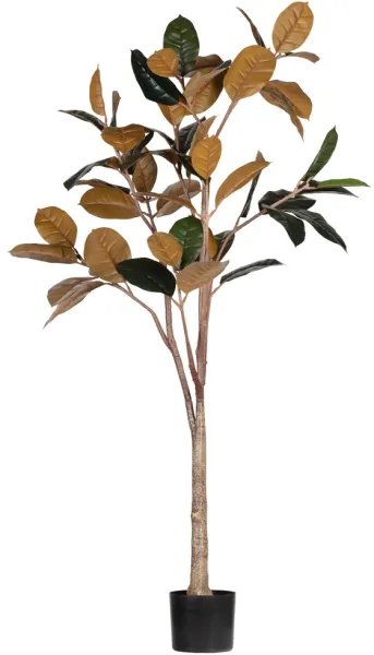 Rubber, konstgjord växt, grön, H170x106x63 cm