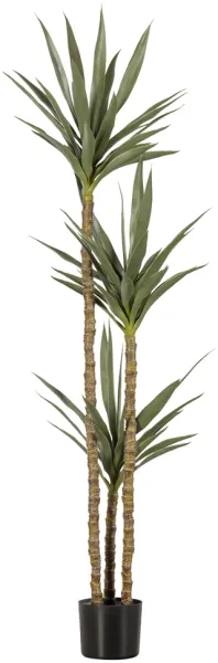 Yucca, konstgjord växt, grön, H155x70x70 cm.