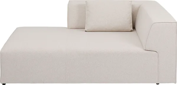 KARE DESIGN Infinity Ottoman Elements Cream Left modul - kräm polyester och polypropen