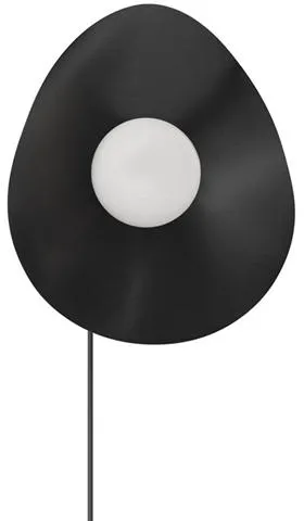 NORR11 Fuji Vägglampa Liten Burned Black